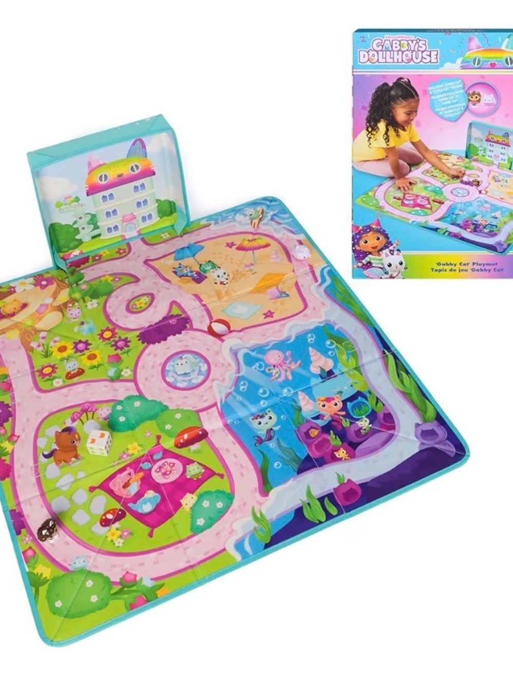 Gabby’s Dollhouse Playmat - Colorful Kids Activity Mat